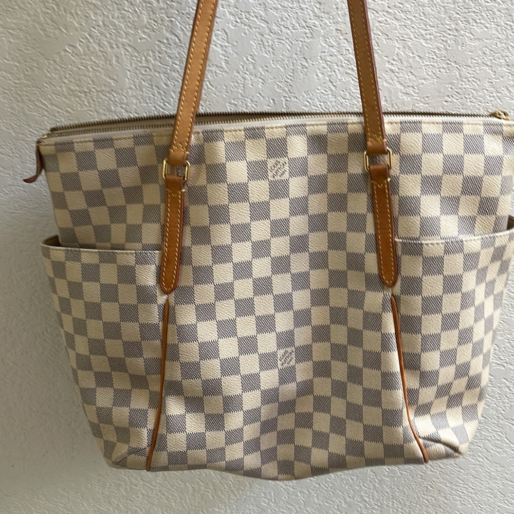 Authentic LOUIS VUITTON Totally MM Bag DAMIER AZUR - Picture 3 of 14